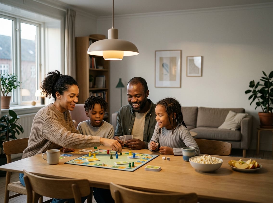 Fire spilleaftener kan give familien en ny fælles vane